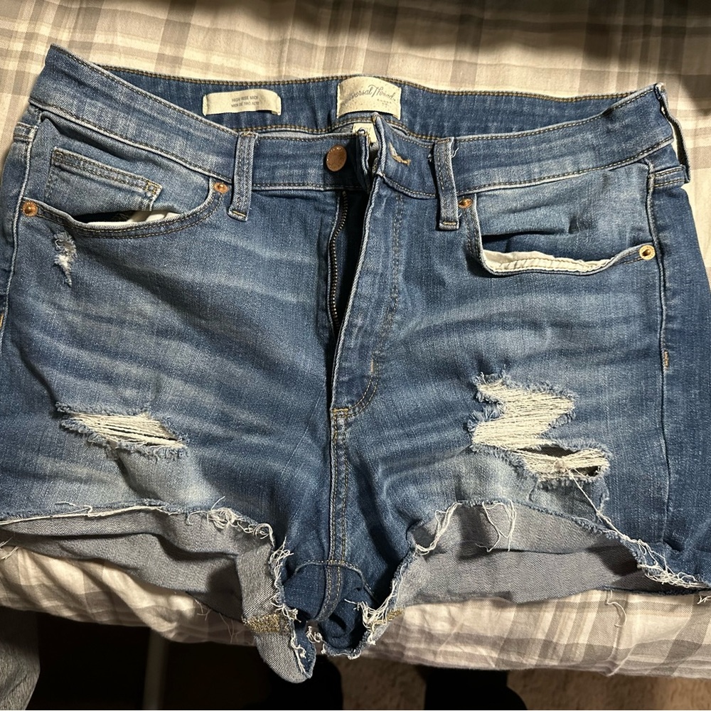 Universal Thread Light Blue Distressed Jean Shorts